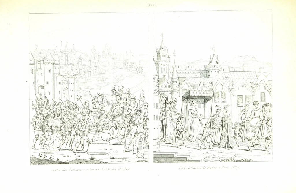 An illustration from France historique et monumentale. Histoire générale de la France, depuis les temps les plus reculés jusqu'à nos jours, illustrée et expliquée par les monuments de toutes les époques, etc, 1836, leaf 583