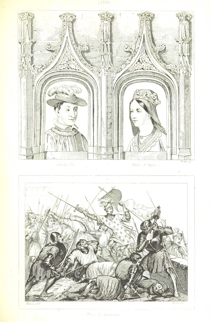 An illustration from France historique et monumentale. Histoire générale de la France, depuis les temps les plus reculés jusqu'à nos jours, illustrée et expliquée par les monuments de toutes les époques, etc, 1836, leaf 599