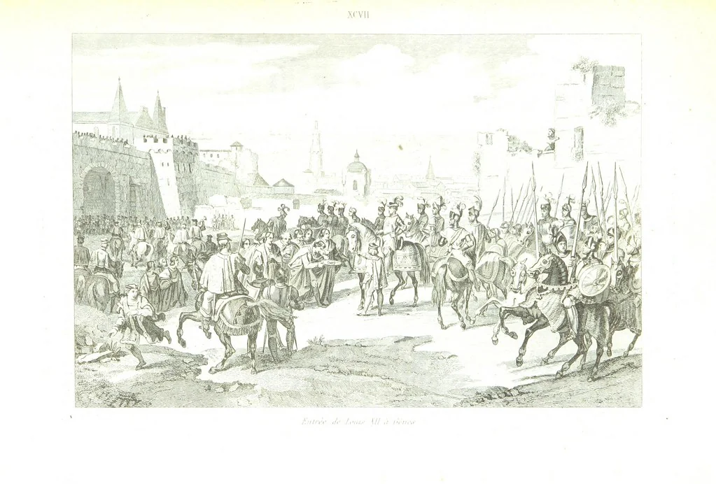 An illustration from France historique et monumentale. Histoire générale de la France, depuis les temps les plus reculés jusqu'à nos jours, illustrée et expliquée par les monuments de toutes les époques, etc, 1836, leaf 621