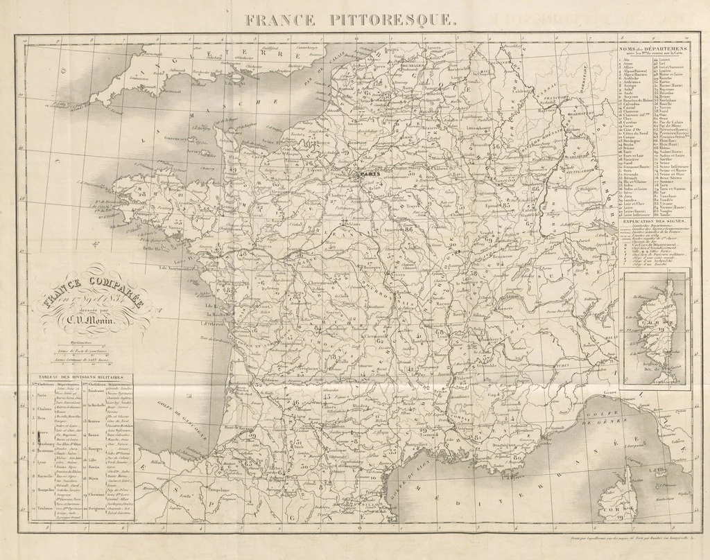 An illustration from France pittoresque, ou description ... des départements et colonies de la France ... pur A. H, 1838, leaf 16
