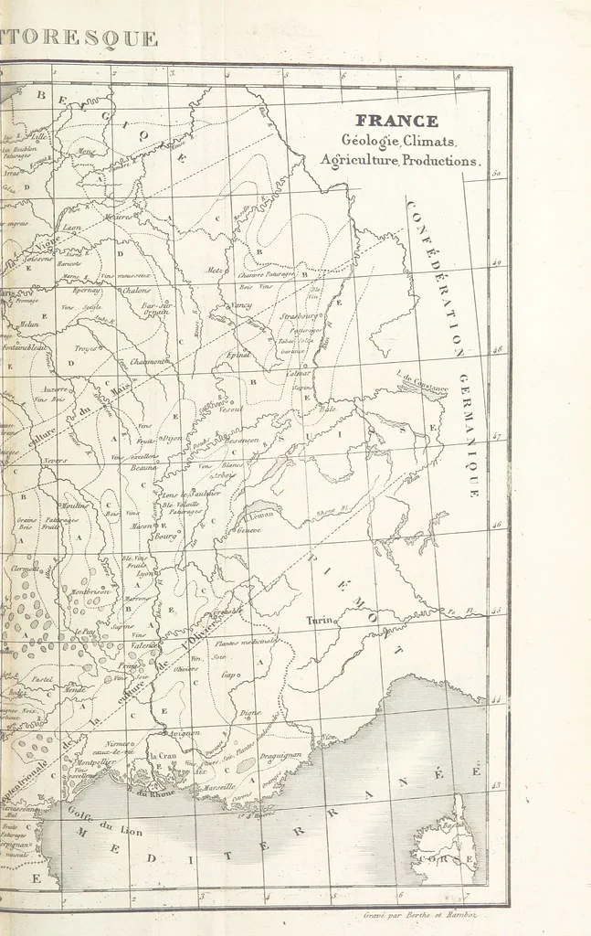 An illustration from France pittoresque, ou description ... des départements et colonies de la France ... pur A. H, 1838, leaf 343