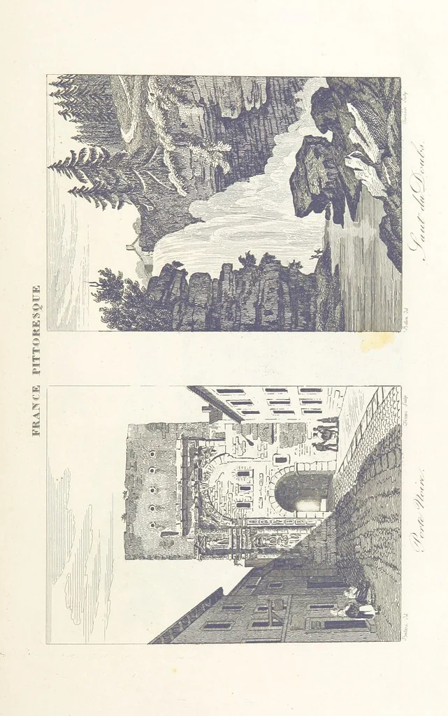 An illustration from France pittoresque, ou description ... des départements et colonies de la France ... pur A. H, 1838, leaf 349