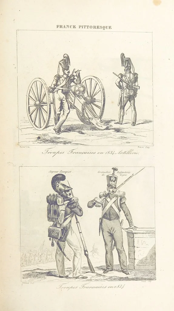 An illustration from France pittoresque, ou description ... des départements et colonies de la France ... pur A. H, 1838, leaf 373