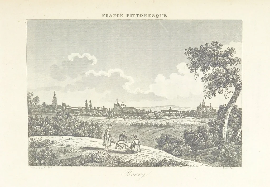 An illustration from France pittoresque, ou description ... des départements et colonies de la France ... pur A. H, 1838, leaf 449