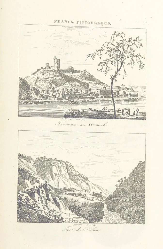 An illustration from France pittoresque, ou description ... des départements et colonies de la France ... pur A. H, 1838, leaf 451