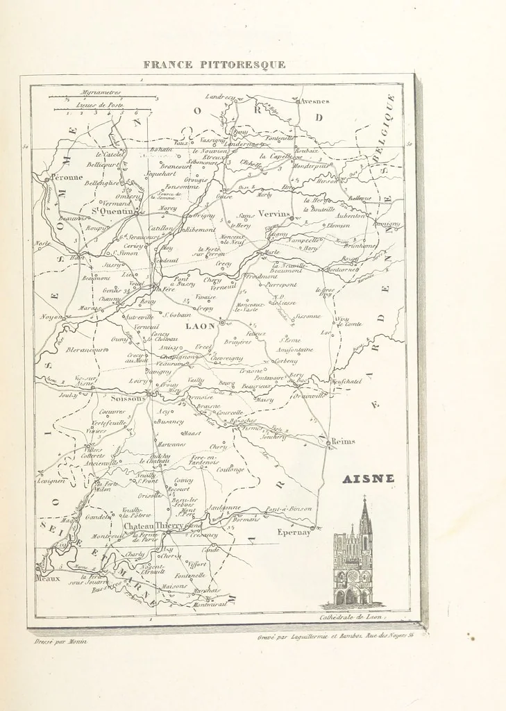 An illustration from France pittoresque, ou description ... des départements et colonies de la France ... pur A. H, 1838, leaf 457
