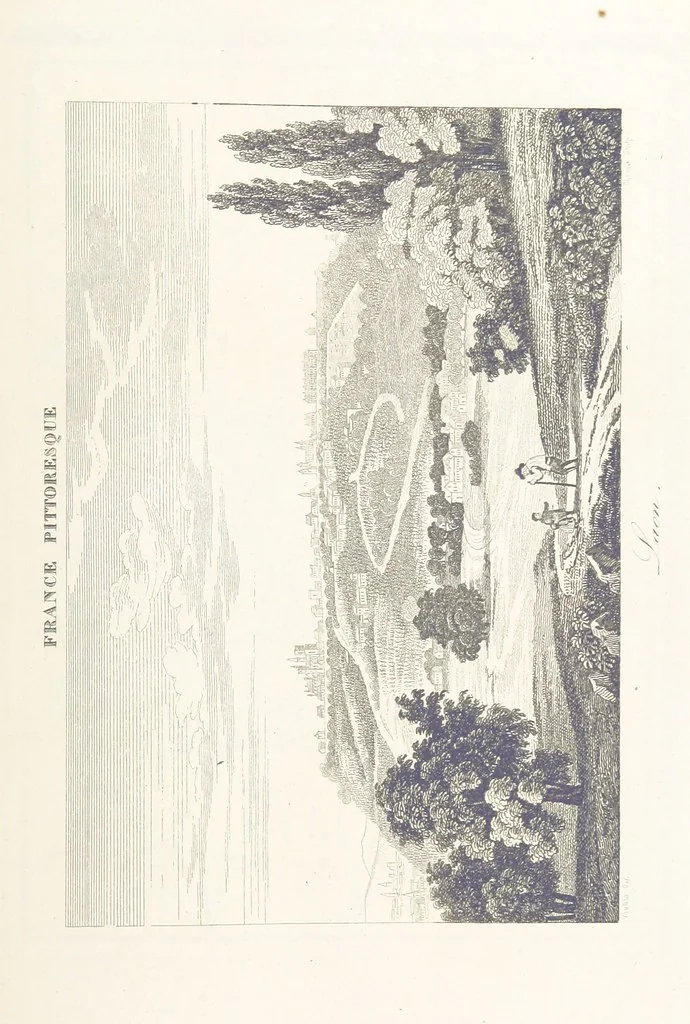 An illustration from France pittoresque, ou description ... des départements et colonies de la France ... pur A. H, 1838, leaf 463