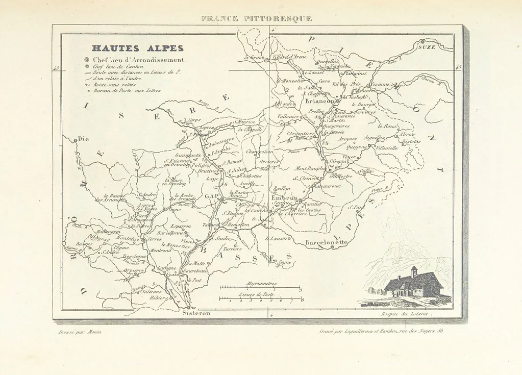 An illustration from France pittoresque, ou description ... des départements et colonies de la France ... pur A. H, 1838, leaf 481