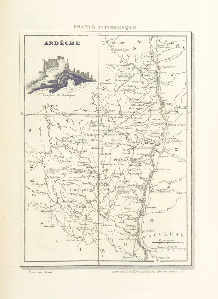 An illustration from France pittoresque, ou description ... des départements et colonies de la France ... pur A. H, 1838, leaf 489