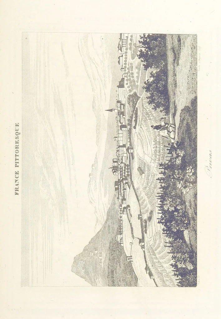 An illustration from France pittoresque, ou description ... des départements et colonies de la France ... pur A. H, 1838, leaf 495