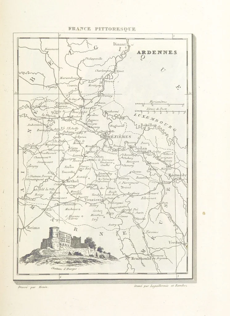 An illustration from France pittoresque, ou description ... des départements et colonies de la France ... pur A. H, 1838, leaf 497