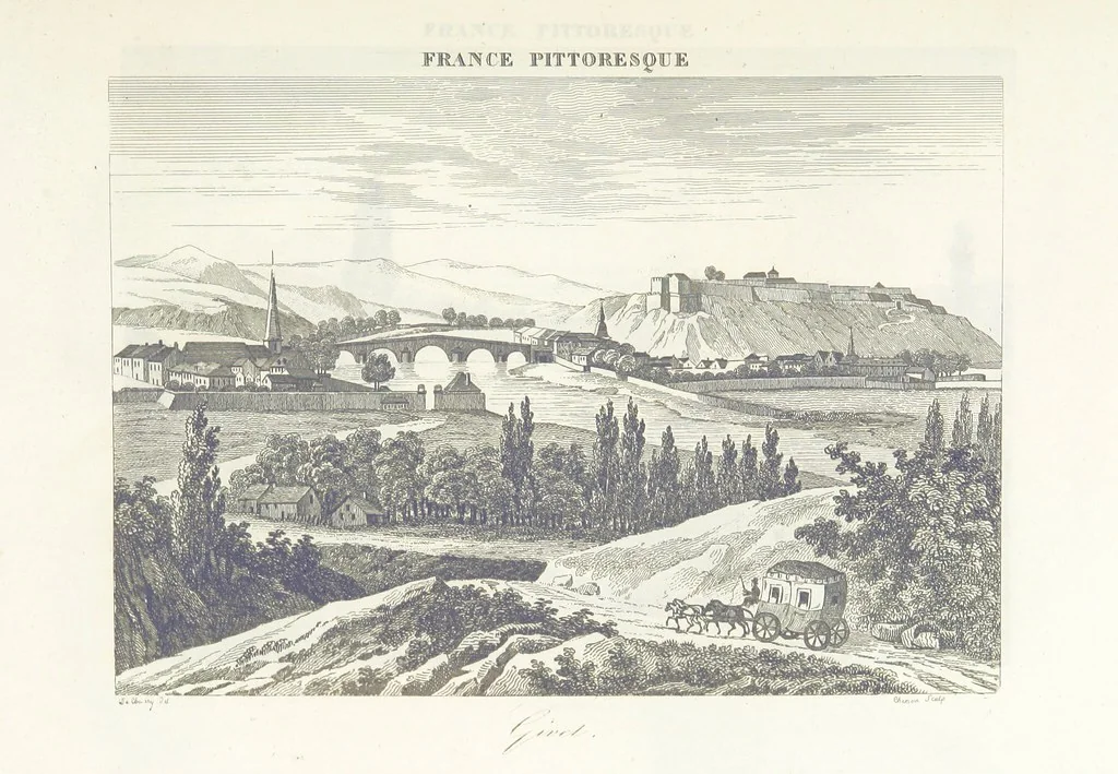 An illustration from France pittoresque, ou description ... des départements et colonies de la France ... pur A. H, 1838, leaf 499