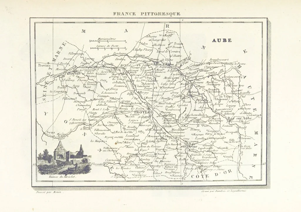 An illustration from France pittoresque, ou description ... des départements et colonies de la France ... pur A. H, 1838, leaf 517