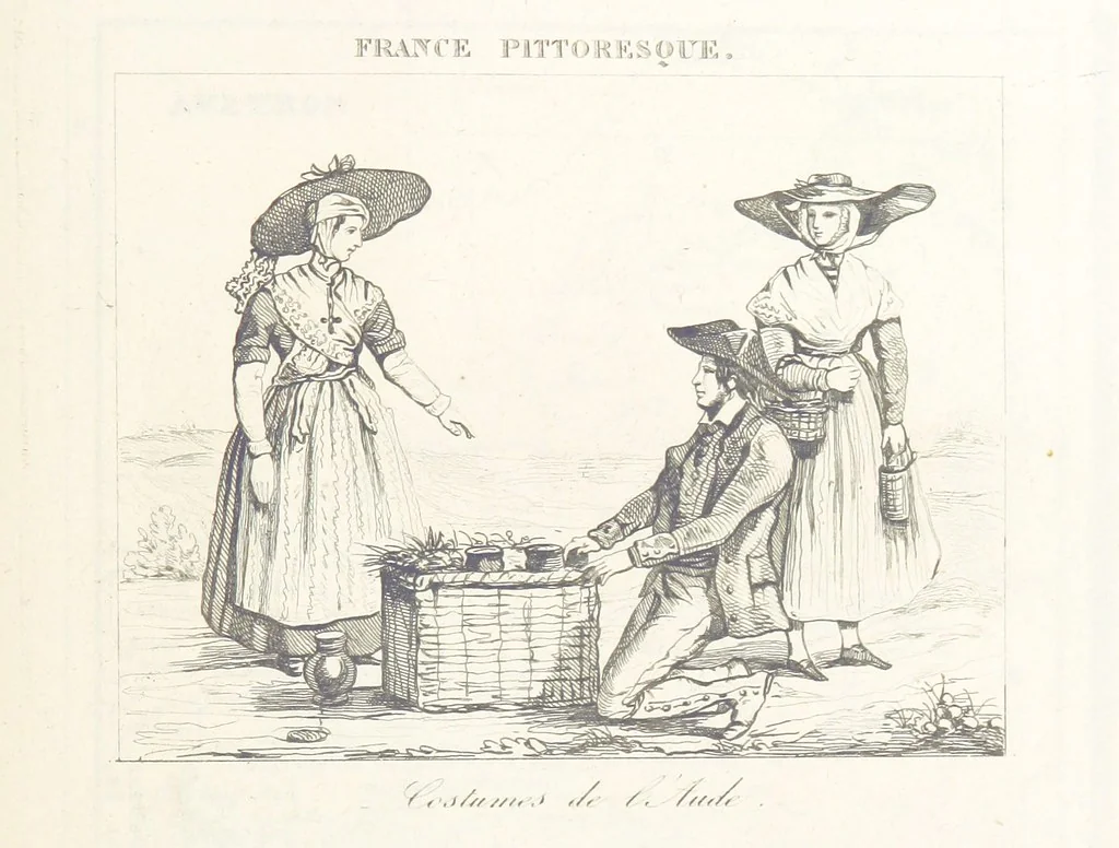 An illustration from France pittoresque, ou description ... des départements et colonies de la France ... pur A. H, 1838, leaf 527