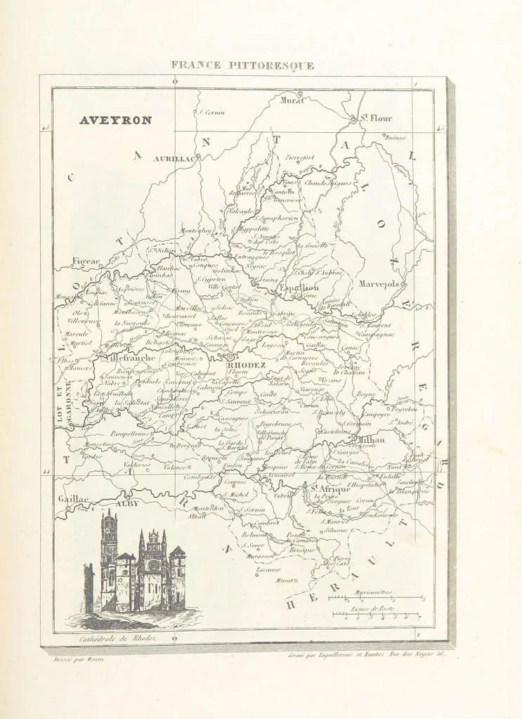 An illustration from France pittoresque, ou description ... des départements et colonies de la France ... pur A. H, 1838, leaf 529