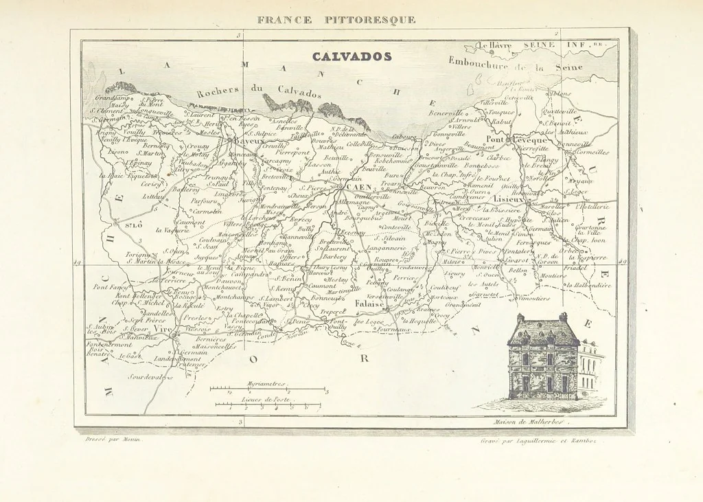 An illustration from France pittoresque, ou description ... des départements et colonies de la France ... pur A. H, 1838, leaf 553