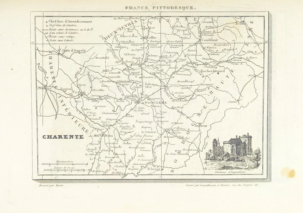 An illustration from France pittoresque, ou description ... des départements et colonies de la France ... pur A. H, 1838, leaf 575