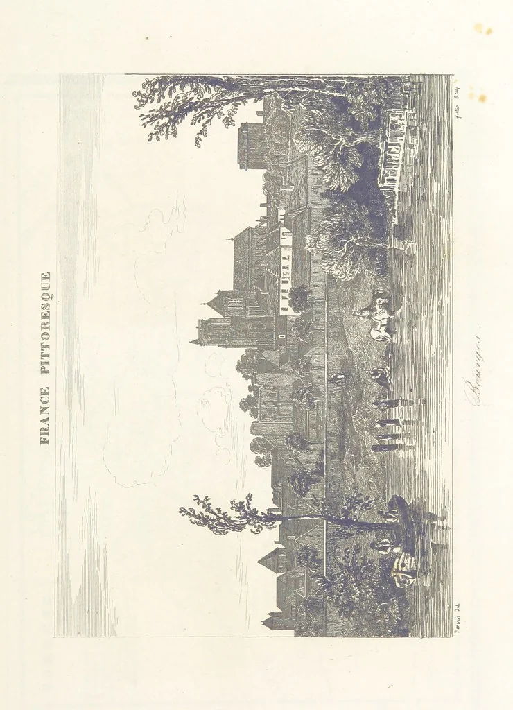 An illustration from France pittoresque, ou description ... des départements et colonies de la France ... pur A. H, 1838, leaf 591