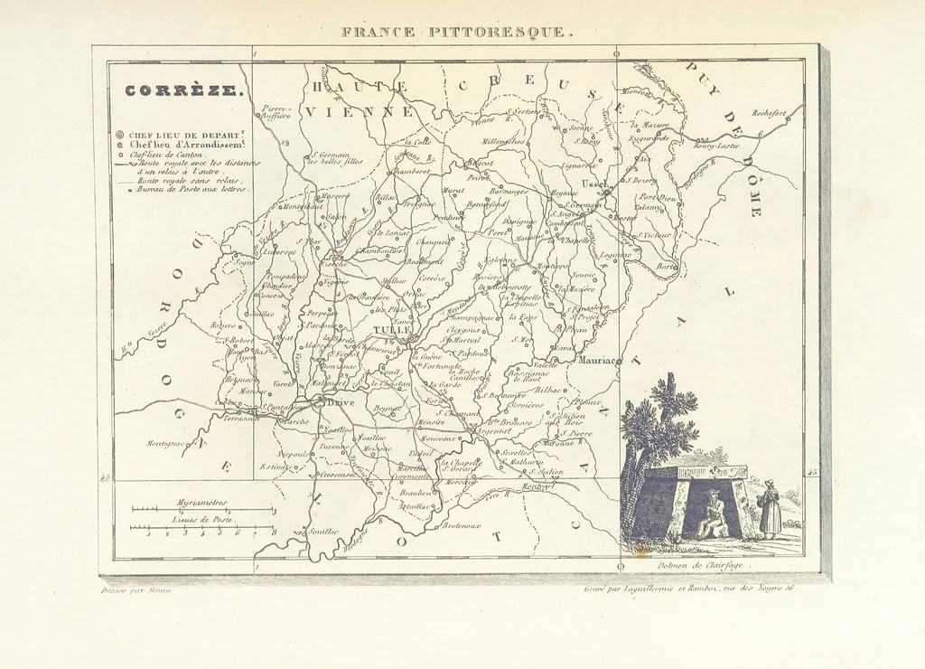 An illustration from France pittoresque, ou description ... des départements et colonies de la France ... pur A. H, 1838, leaf 593