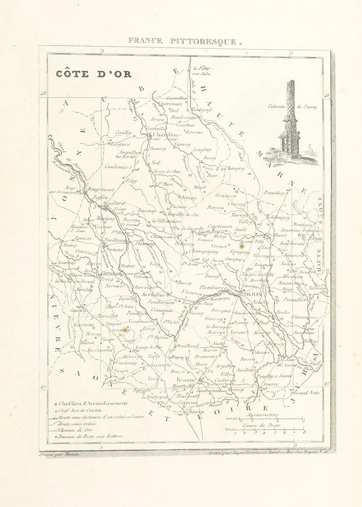 An illustration from France pittoresque, ou description ... des départements et colonies de la France ... pur A. H, 1838, leaf 615