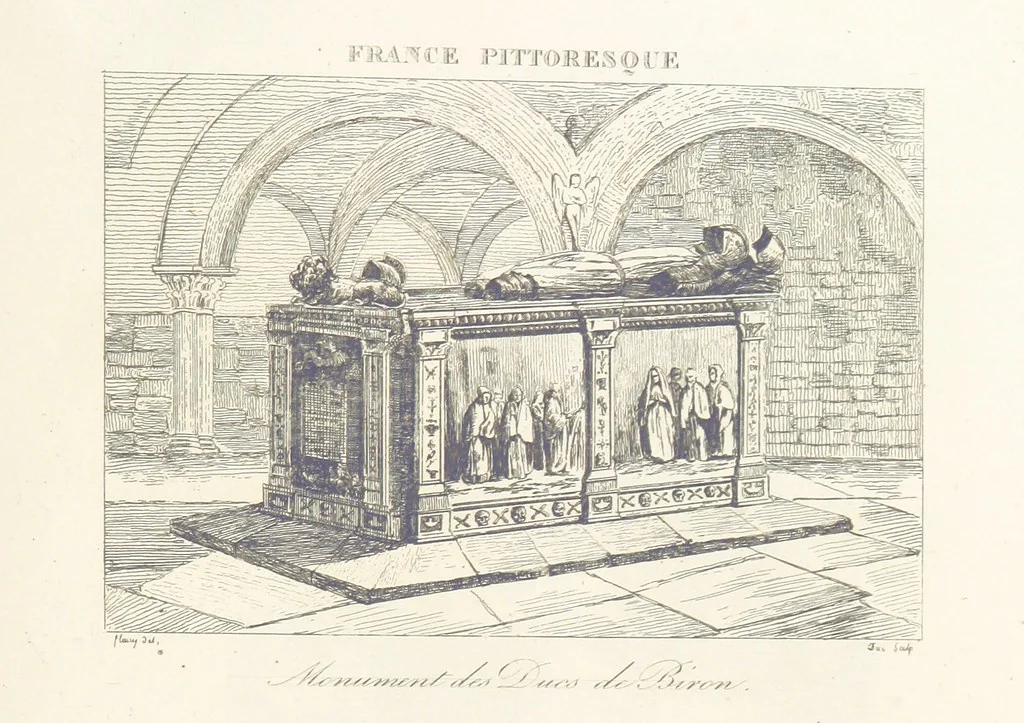 An illustration from France pittoresque, ou description ... des départements et colonies de la France ... pur A. H, 1838, leaf 635