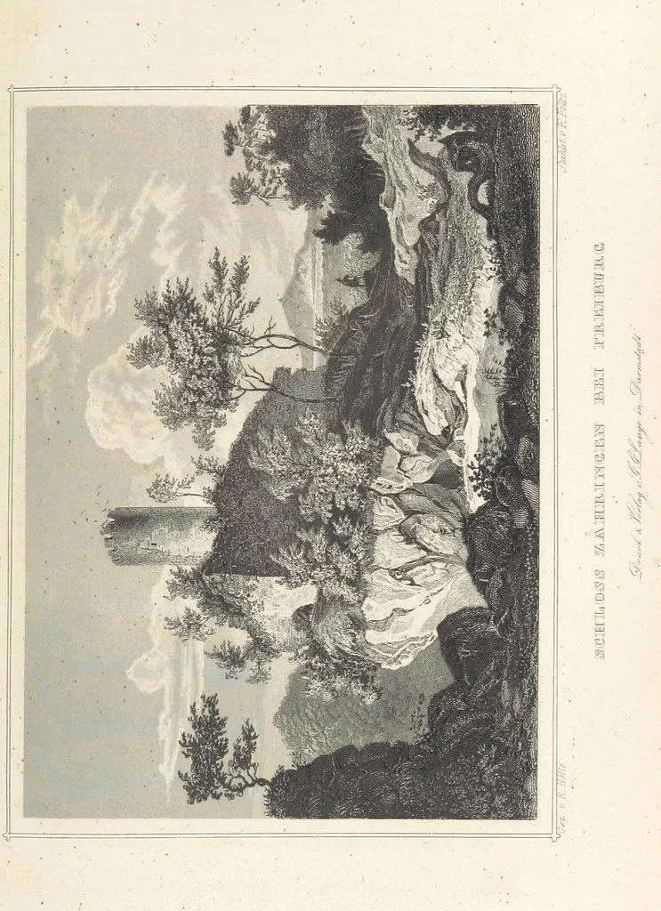 An illustration from Das Grossherzogthum Baden in malerischen Original-Ansichten. In Stahl gest. von J. Poppel und andern Begleitet von einem historischtopographischen Text von Dr. E. H, 1860, leaf 207