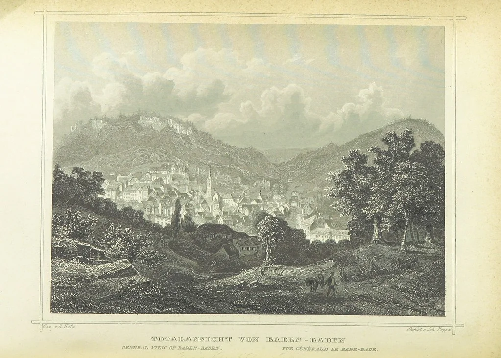An illustration from Das Grossherzogthum Baden in malerischen Original-Ansichten. In Stahl gest. von J. Poppel und andern Begleitet von einem historischtopographischen Text von Dr. E. H, 1860, leaf 292