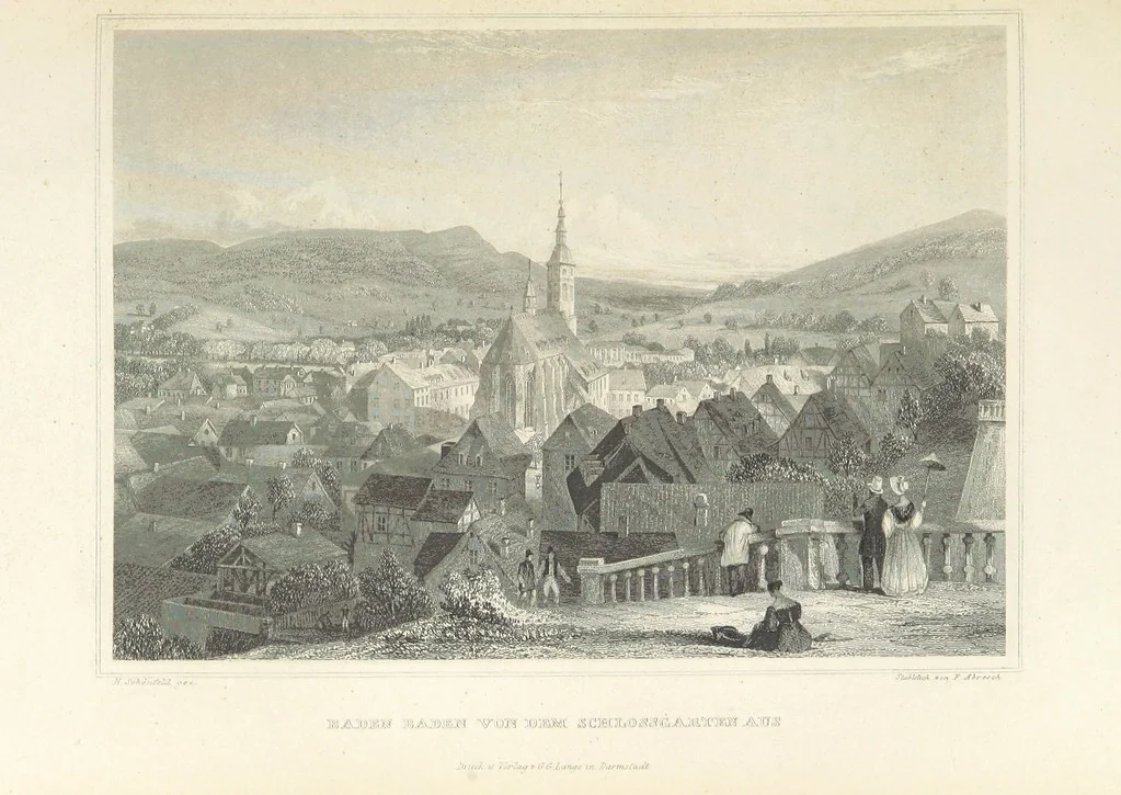 An illustration from Das Grossherzogthum Baden in malerischen Original-Ansichten. In Stahl gest. von J. Poppel und andern Begleitet von einem historischtopographischen Text von Dr. E. H, 1860, leaf 297