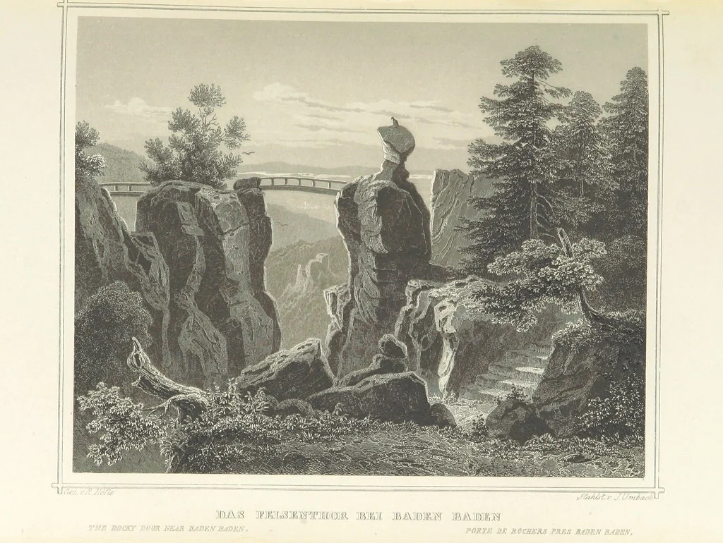 An illustration from Das Grossherzogthum Baden in malerischen Original-Ansichten. In Stahl gest. von J. Poppel und andern Begleitet von einem historischtopographischen Text von Dr. E. H, 1860, leaf 327
