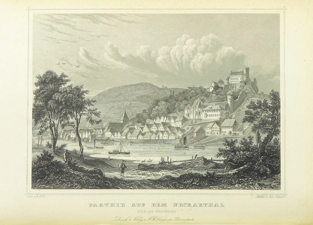 An illustration from Das Grossherzogthum Baden in malerischen Original-Ansichten. In Stahl gest. von J. Poppel und andern Begleitet von einem historischtopographischen Text von Dr. E. H, 1860, leaf 372