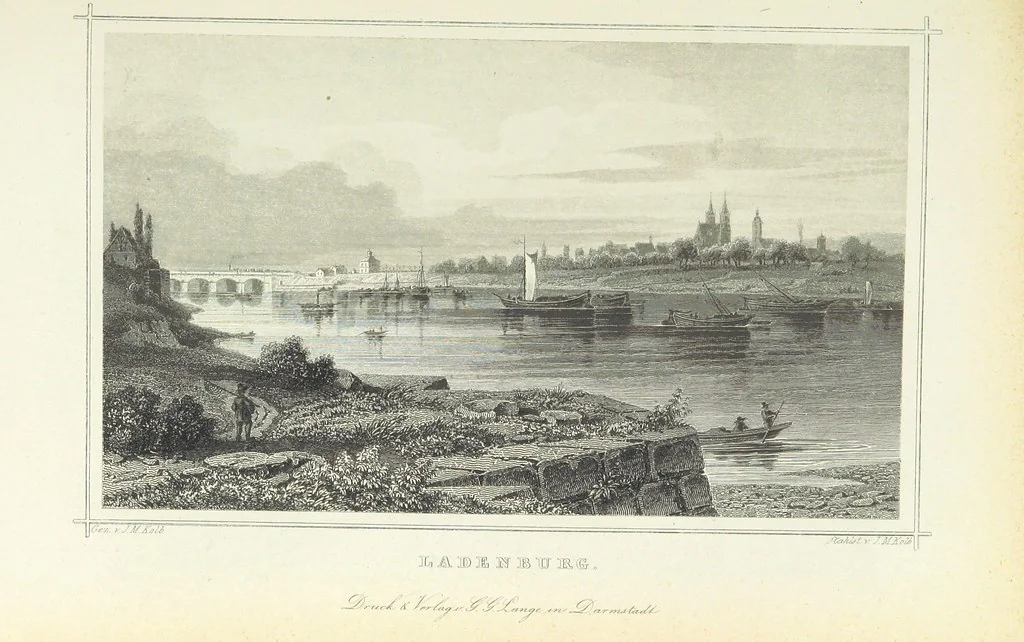 An illustration from Das Grossherzogthum Baden in malerischen Original-Ansichten. In Stahl gest. von J. Poppel und andern Begleitet von einem historischtopographischen Text von Dr. E. H, 1860, leaf 379