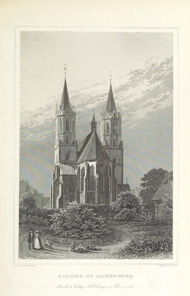 An illustration from Das Grossherzogthum Baden in malerischen Original-Ansichten. In Stahl gest. von J. Poppel und andern Begleitet von einem historischtopographischen Text von Dr. E. H, 1860, leaf 381