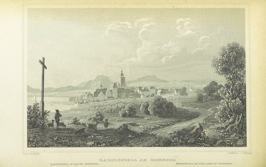 An illustration from Das Grossherzogthum Baden in malerischen Original-Ansichten. In Stahl gest. von J. Poppel und andern Begleitet von einem historischtopographischen Text von Dr. E. H, 1860, leaf 420