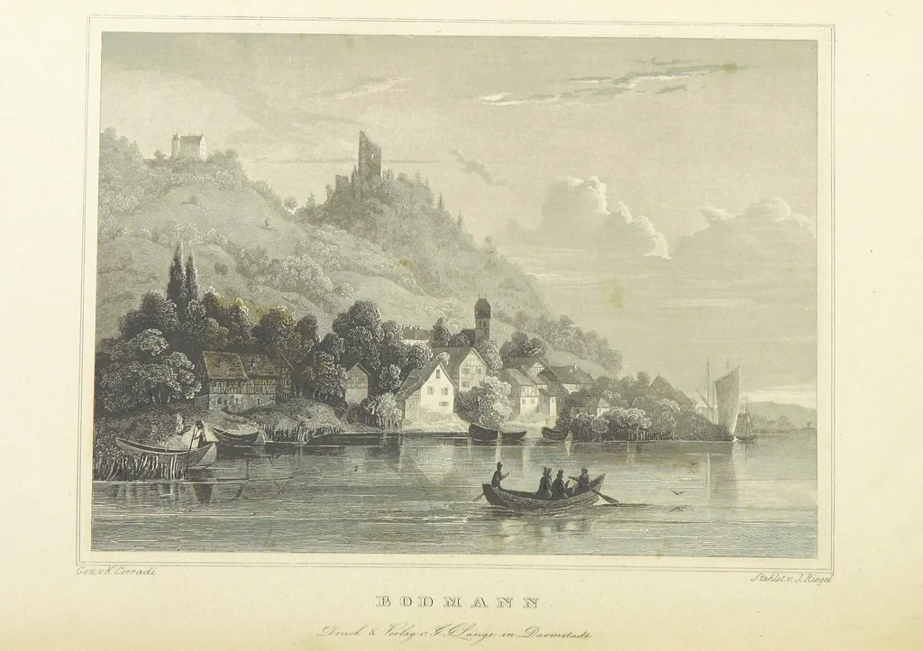 An illustration from Das Grossherzogthum Baden in malerischen Original-Ansichten. In Stahl gest. von J. Poppel und andern Begleitet von einem historischtopographischen Text von Dr. E. H, 1860, leaf 428