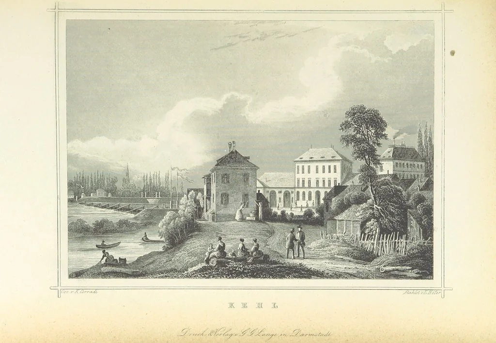 An illustration from Das Grossherzogthum Baden in malerischen Original-Ansichten. In Stahl gest. von J. Poppel und andern Begleitet von einem historischtopographischen Text von Dr. E. H, 1860, leaf 453