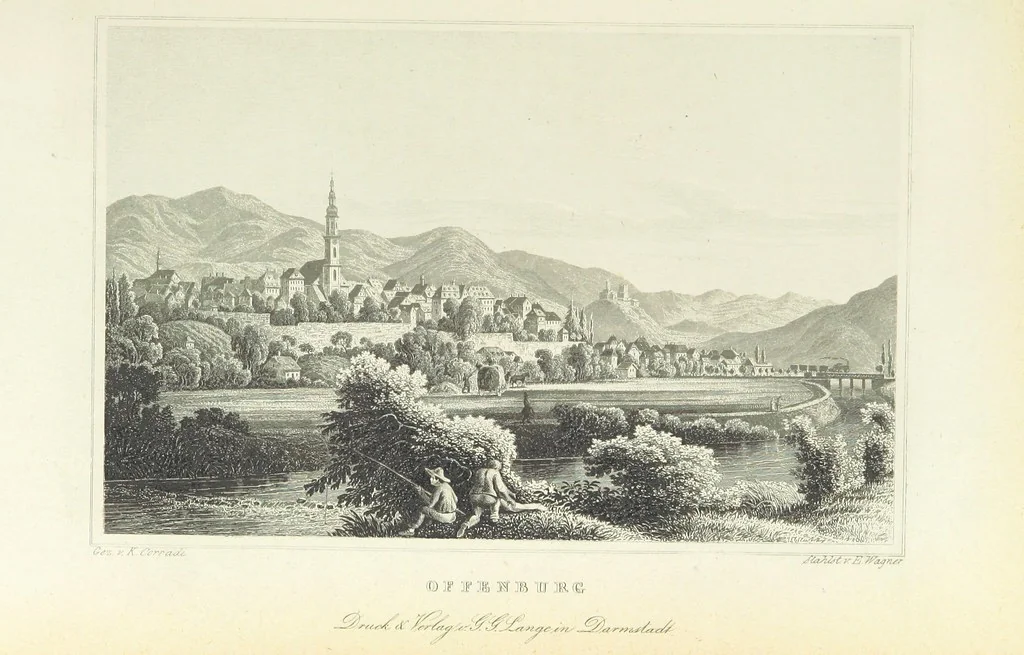 An illustration from Das Grossherzogthum Baden in malerischen Original-Ansichten. In Stahl gest. von J. Poppel und andern Begleitet von einem historischtopographischen Text von Dr. E. H, 1860, leaf 459