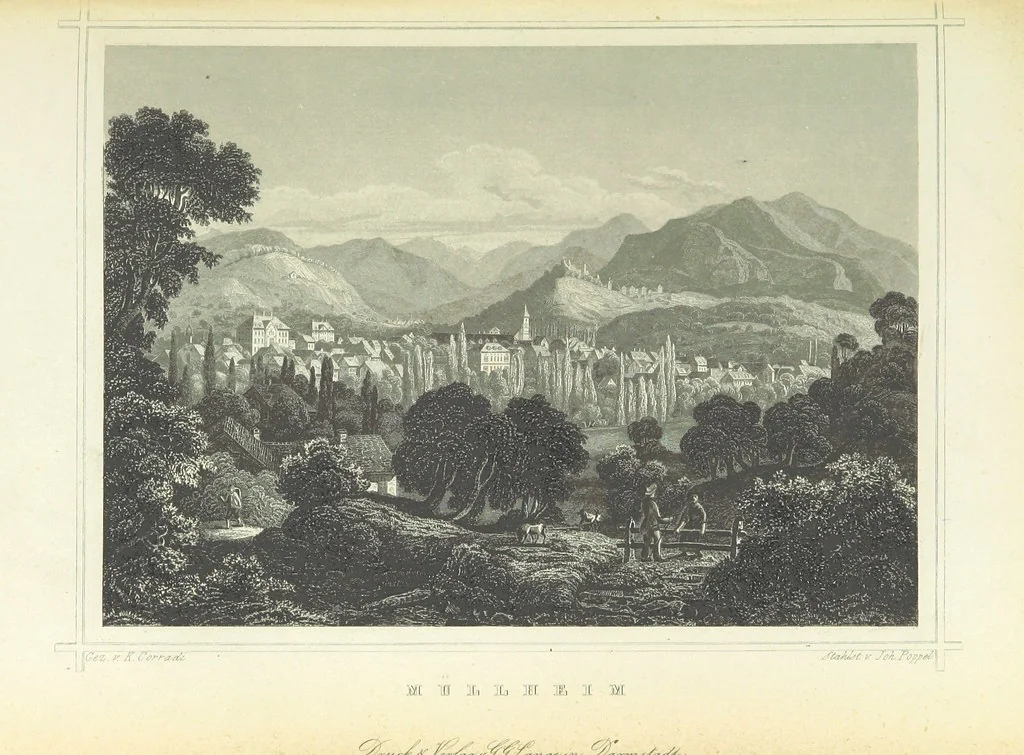 An illustration from Das Grossherzogthum Baden in malerischen Original-Ansichten. In Stahl gest. von J. Poppel und andern Begleitet von einem historischtopographischen Text von Dr. E. H, 1860, leaf 483