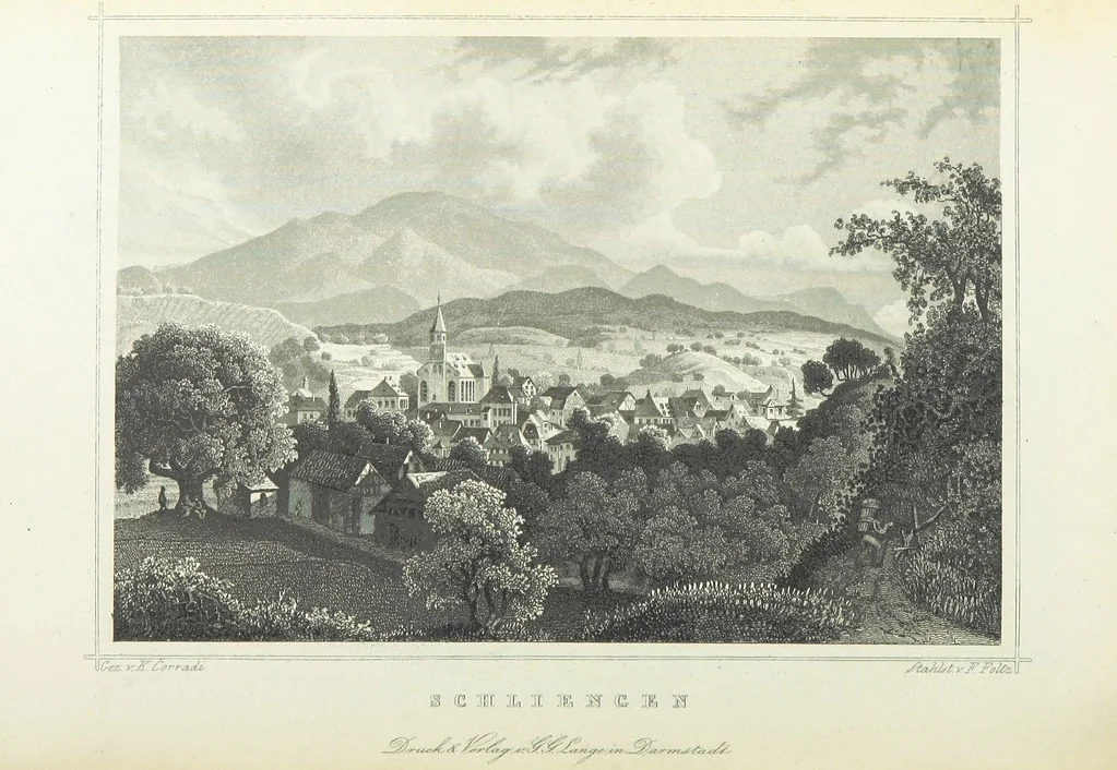 An illustration from Das Grossherzogthum Baden in malerischen Original-Ansichten. In Stahl gest. von J. Poppel und andern Begleitet von einem historischtopographischen Text von Dr. E. H, 1860, leaf 488