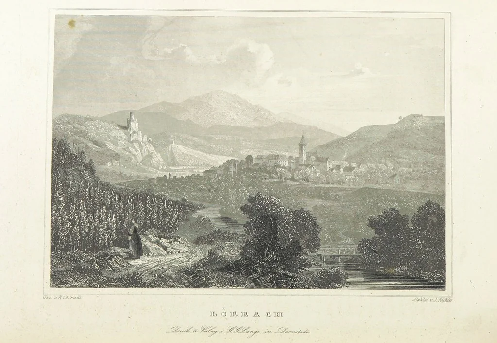 An illustration from Das Grossherzogthum Baden in malerischen Original-Ansichten. In Stahl gest. von J. Poppel und andern Begleitet von einem historischtopographischen Text von Dr. E. H, 1860, leaf 494