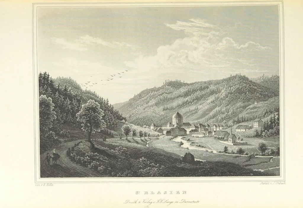 An illustration from Das Grossherzogthum Baden in malerischen Original-Ansichten. In Stahl gest. von J. Poppel und andern Begleitet von einem historischtopographischen Text von Dr. E. H, 1860, leaf 505
