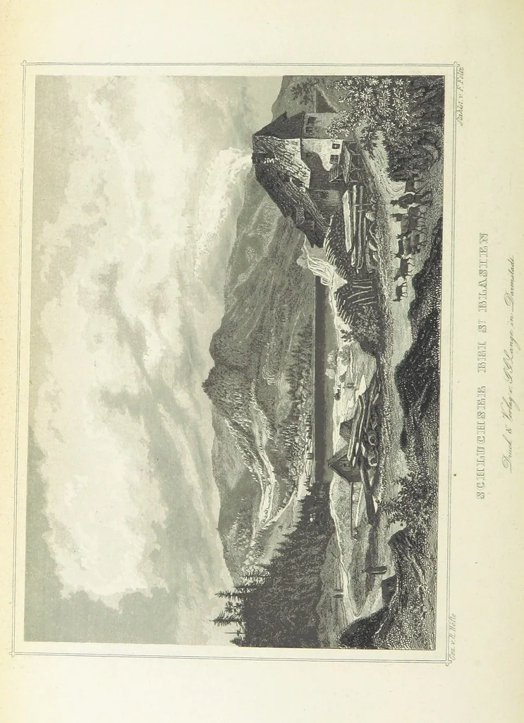 An illustration from Das Grossherzogthum Baden in malerischen Original-Ansichten. In Stahl gest. von J. Poppel und andern Begleitet von einem historischtopographischen Text von Dr. E. H, 1860, leaf 526
