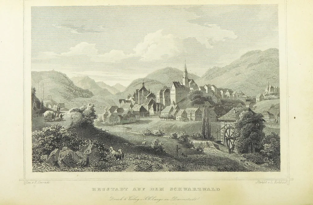 An illustration from Das Grossherzogthum Baden in malerischen Original-Ansichten. In Stahl gest. von J. Poppel und andern Begleitet von einem historischtopographischen Text von Dr. E. H, 1860, leaf 552