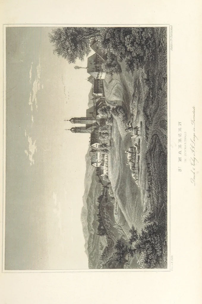 An illustration from Das Grossherzogthum Baden in malerischen Original-Ansichten. In Stahl gest. von J. Poppel und andern Begleitet von einem historischtopographischen Text von Dr. E. H, 1860, leaf 569