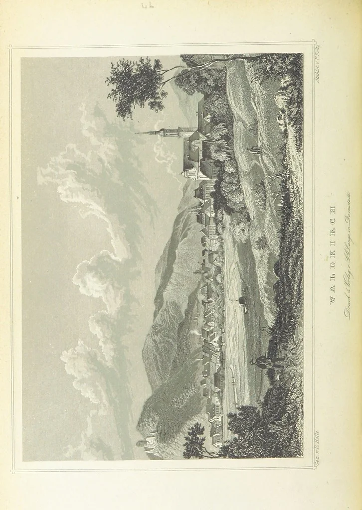 An illustration from Das Grossherzogthum Baden in malerischen Original-Ansichten. In Stahl gest. von J. Poppel und andern Begleitet von einem historischtopographischen Text von Dr. E. H, 1860, leaf 580