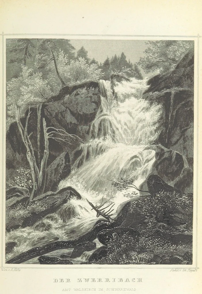 An illustration from Das Grossherzogthum Baden in malerischen Original-Ansichten. In Stahl gest. von J. Poppel und andern Begleitet von einem historischtopographischen Text von Dr. E. H, 1860, leaf 589