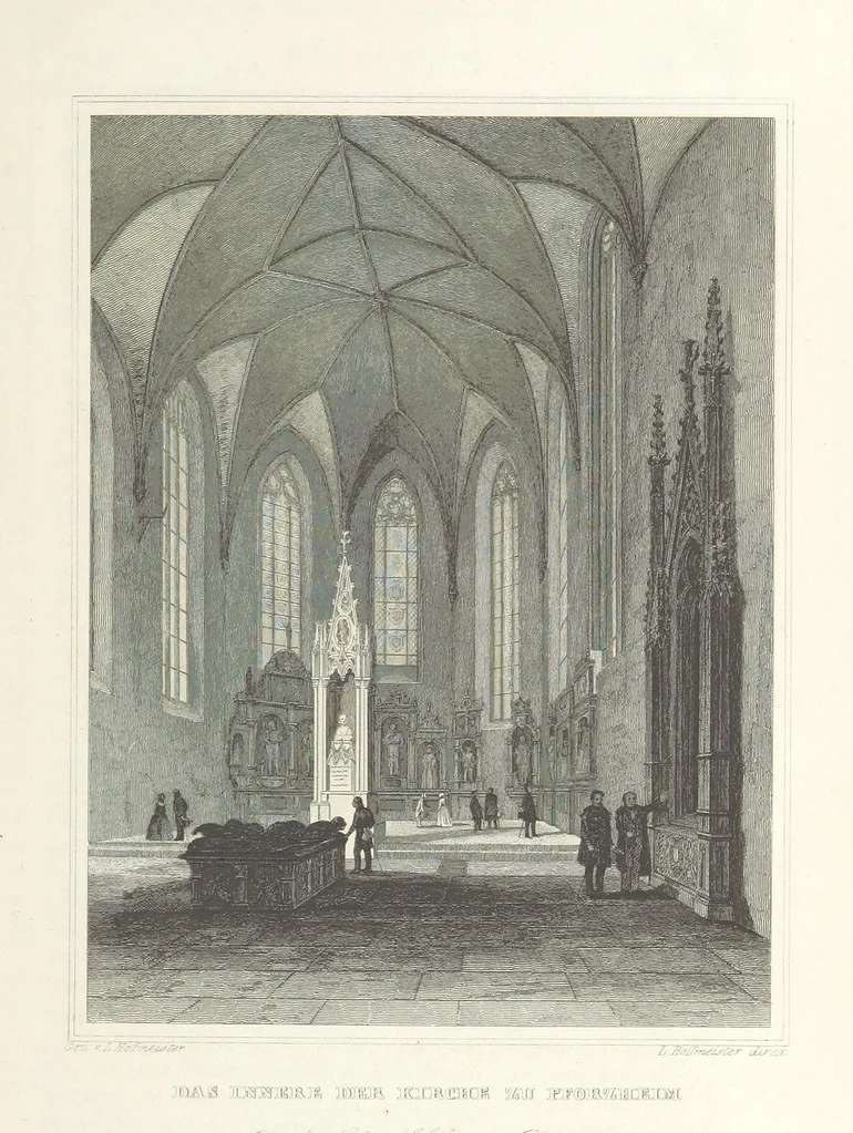 An illustration from Das Grossherzogthum Baden in malerischen Original-Ansichten. In Stahl gest. von J. Poppel und andern Begleitet von einem historischtopographischen Text von Dr. E. H, 1860, leaf 637