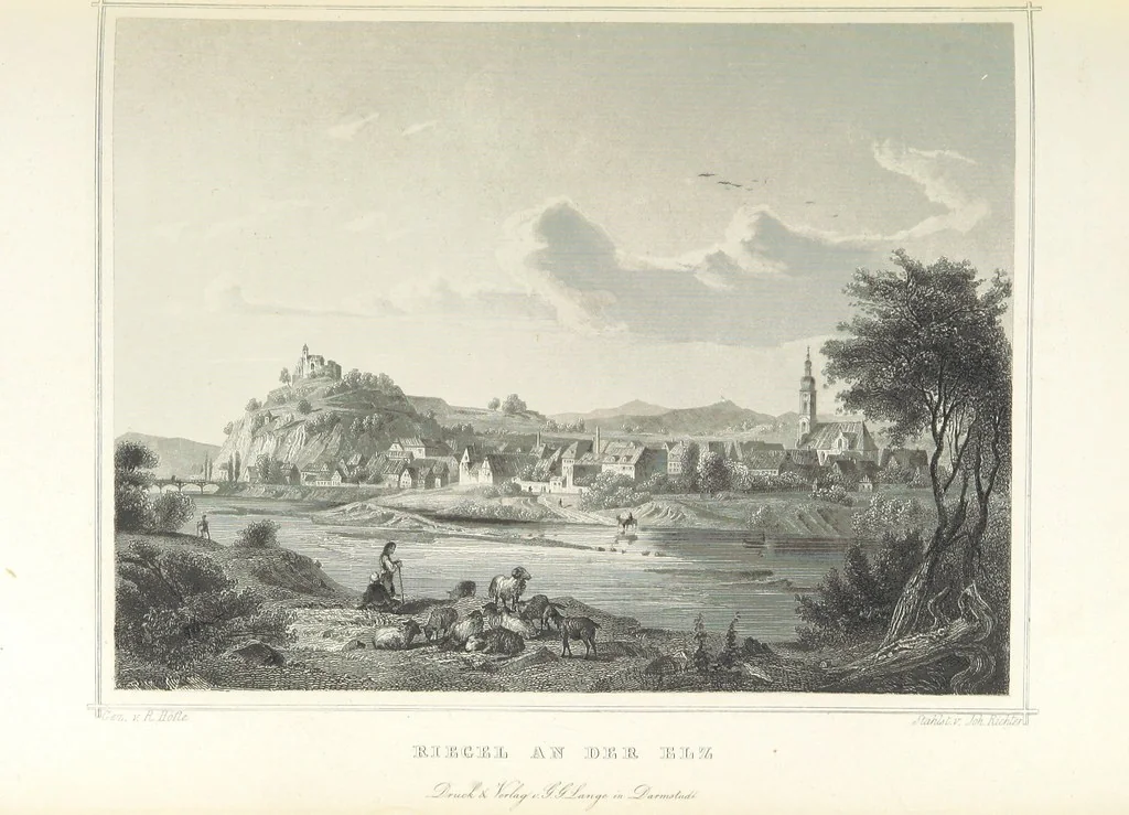An illustration from Das Grossherzogthum Baden in malerischen Original-Ansichten. In Stahl gest. von J. Poppel und andern Begleitet von einem historischtopographischen Text von Dr. E. H, 1860, leaf 657