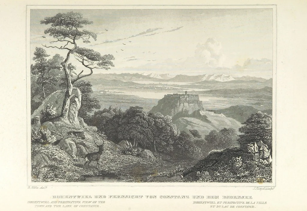 An illustration from Das Grossherzogthum Baden in malerischen Original-Ansichten. In Stahl gest. von J. Poppel und andern Begleitet von einem historischtopographischen Text von Dr. E. H, 1860, leaf 667