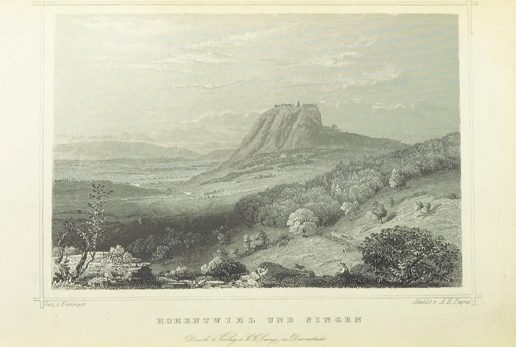 An illustration from Das Grossherzogthum Baden in malerischen Original-Ansichten. In Stahl gest. von J. Poppel und andern Begleitet von einem historischtopographischen Text von Dr. E. H, 1860, leaf 670