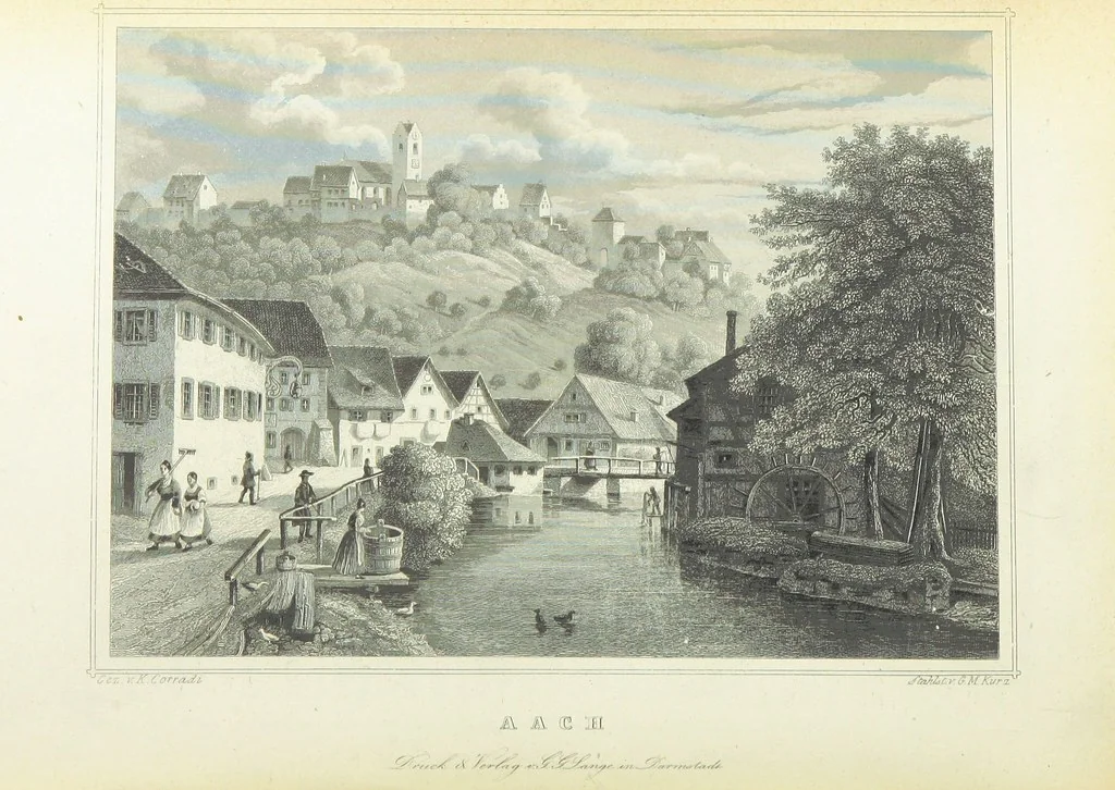 An illustration from Das Grossherzogthum Baden in malerischen Original-Ansichten. In Stahl gest. von J. Poppel und andern Begleitet von einem historischtopographischen Text von Dr. E. H, 1860, leaf 680